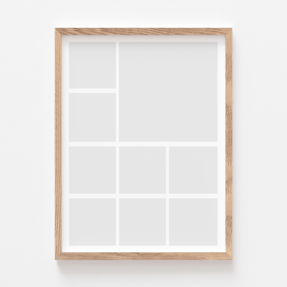 Плакат, Вашият плакат, 9 части с дъбова рамка, 21x30