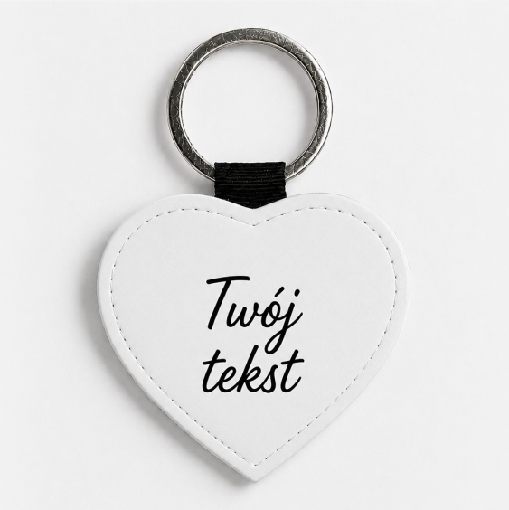 Ключодържател Текстът ти сърце, златен блясък, 6,5x6,5 cm