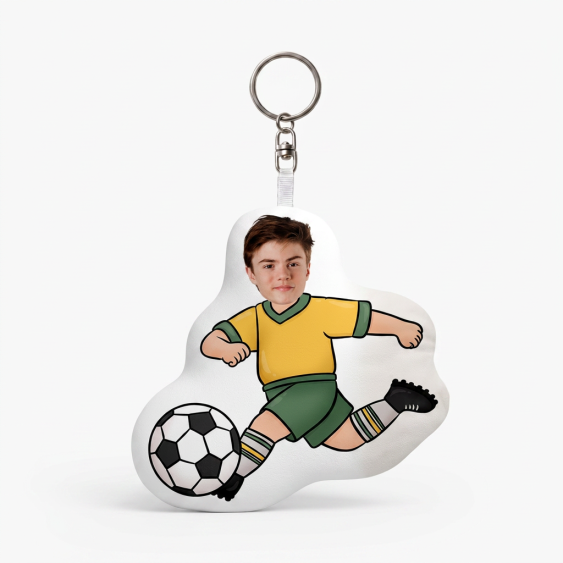 Плюшен ключодържател Футболист, 10 cm